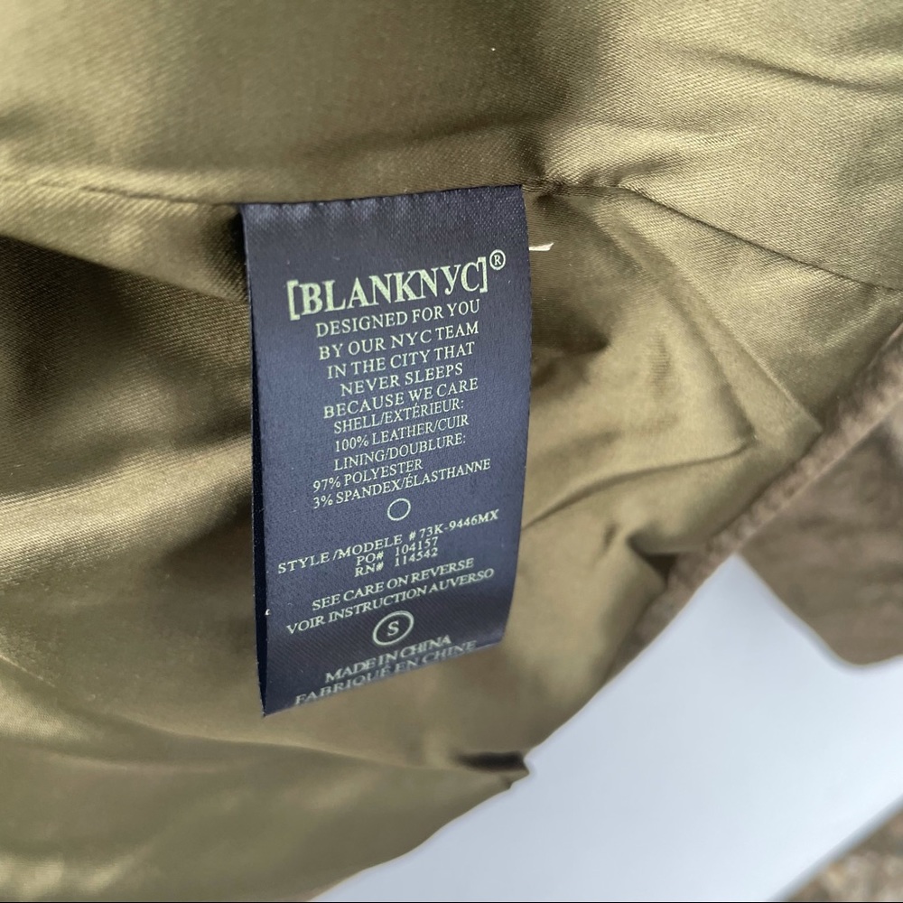 SL8 by Blank NYC leather moto jacket size small NWT - Picture 9 of 9